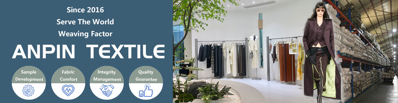 Vải hỗn hợp polyester rayon